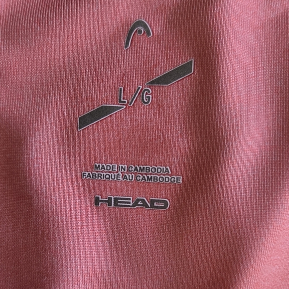 Head Coral Short Sleeve V-Neck Top Size L - Picture 5 of 5